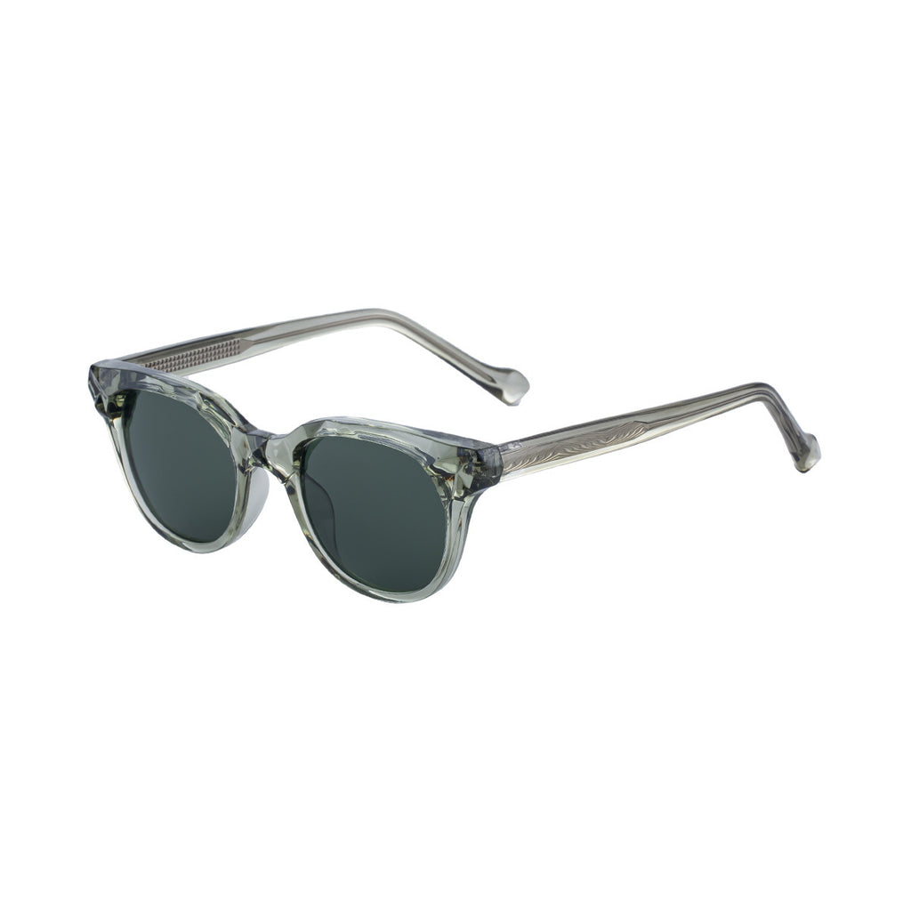 Rounded Square Frame Retro Sunglasses - C6