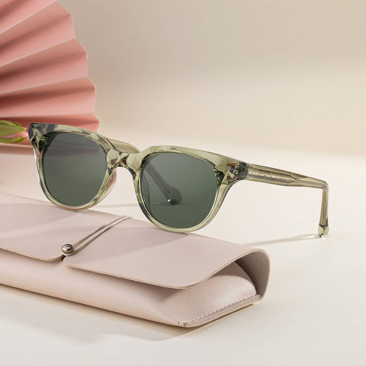 Rounded Square Frame Retro Sunglasses