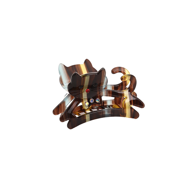 Marbled Acetate Cat Hair Claw Clip - view 1
