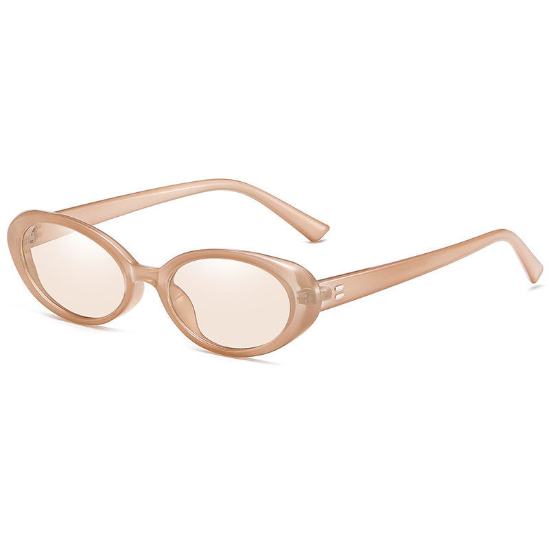 Chunky Vintage Oval Frame Sunglasses - Color_06