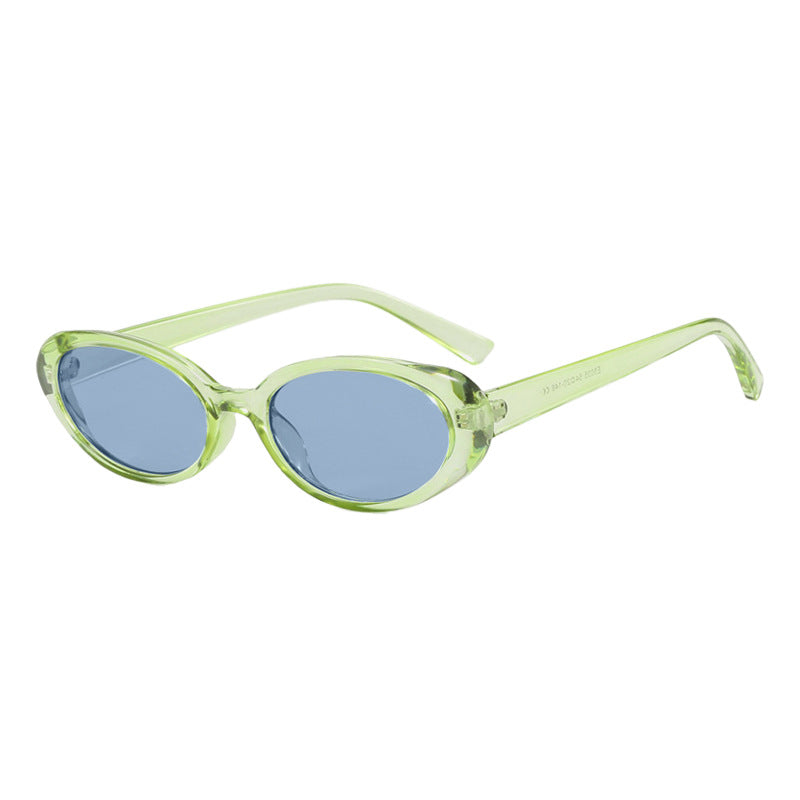 Chunky Vintage Oval Frame Sunglasses - Color_14