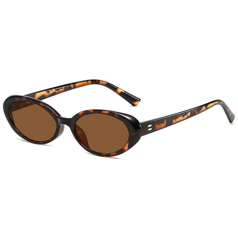 Chunky Vintage Oval Frame Sunglasses - Color_20