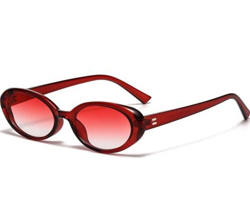 Chunky Vintage Oval Frame Sunglasses - Color_23