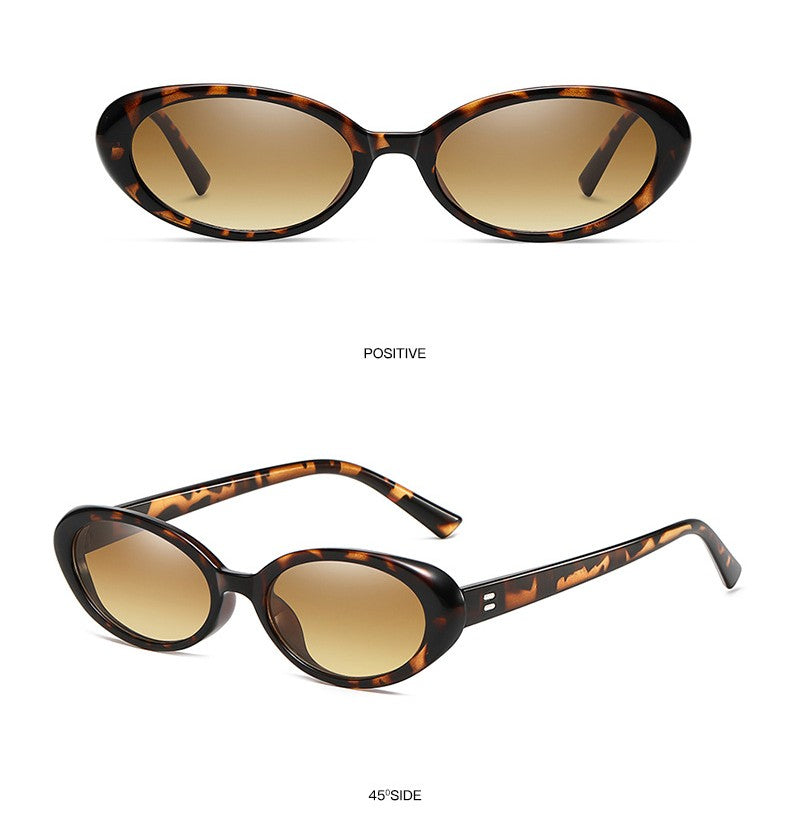 Chunky Vintage Oval Frame Sunglasses - view 2