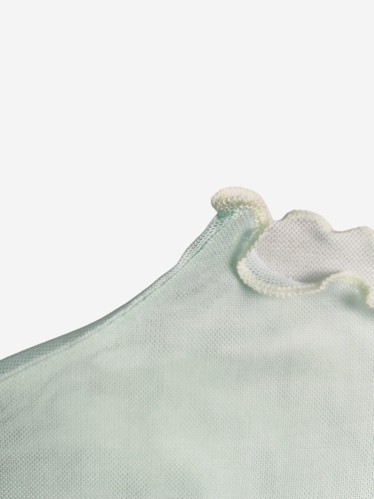 Patchwork Print Sheer Mesh Long Sleeve Blouse - Green - 5