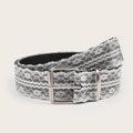 Floral Lace Overlay Wide Waist Belt - White