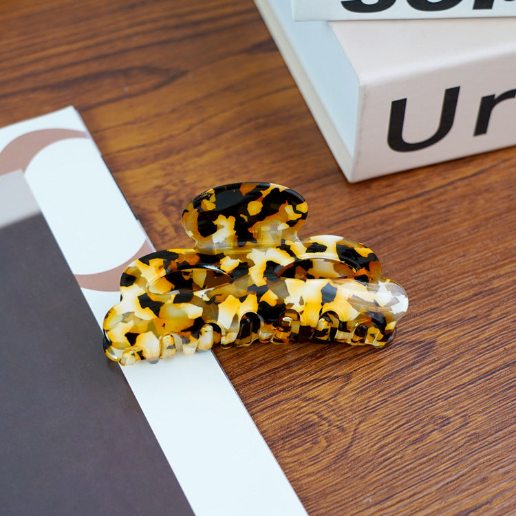 Tortoiseshell Bow Claw Hair Clip - Leopard