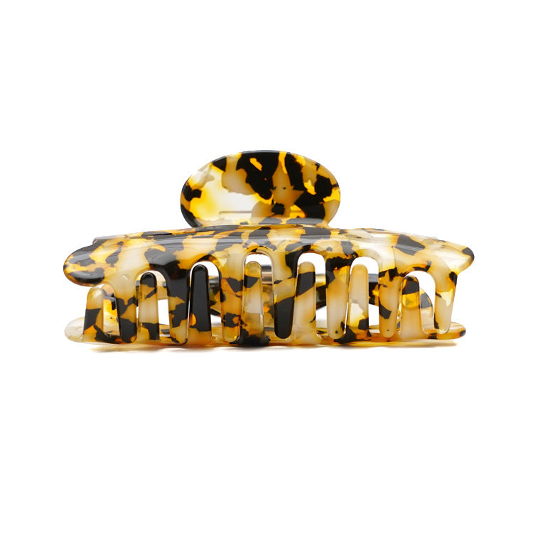 Tortoiseshell Bow Claw Hair Clip - Leopard - 2