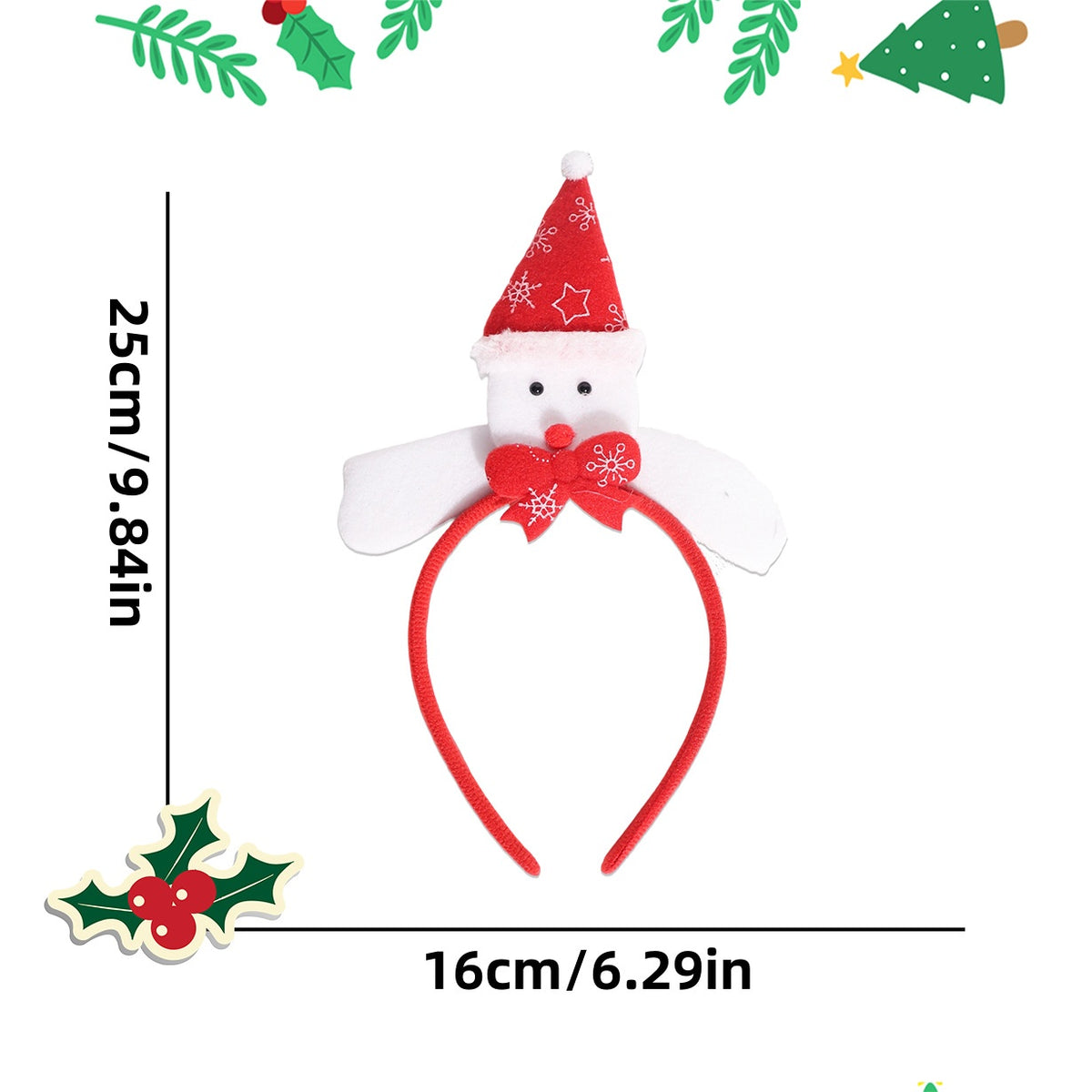 Christmas Headband Decoration with Antlers and Hats - NO05
