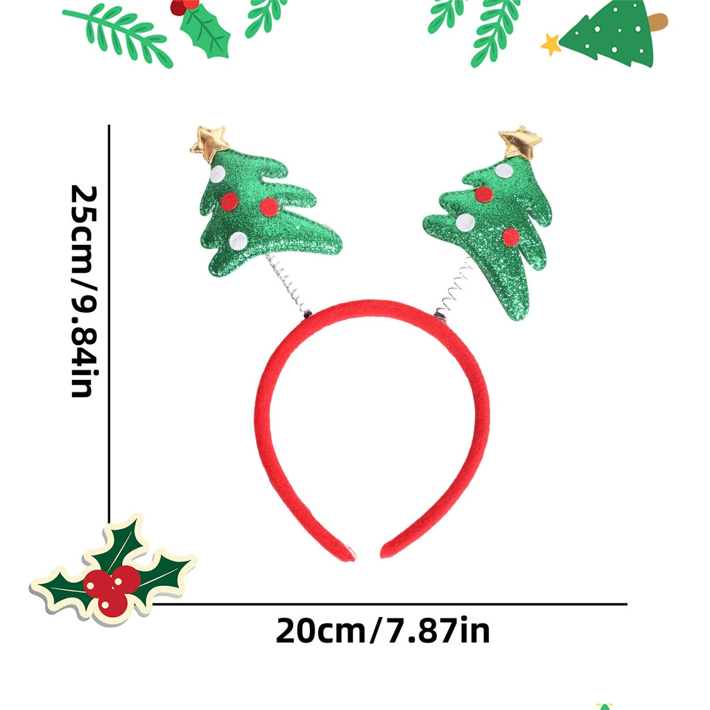 Christmas Headband Decoration with Antlers and Hats - NO11