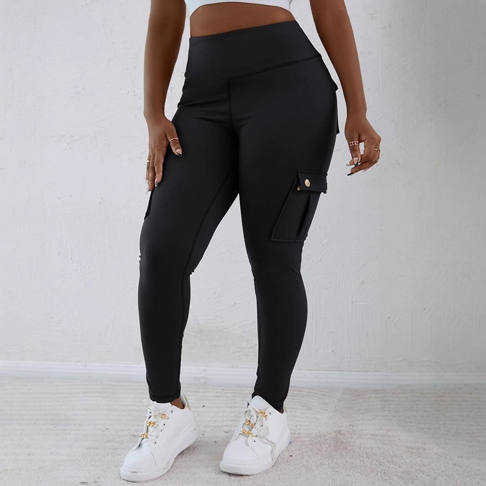 Flap Cargo Pocket High Waist Workout Leggings