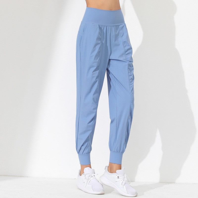 Ruched Quick-Dry High Waist Workout Joggers