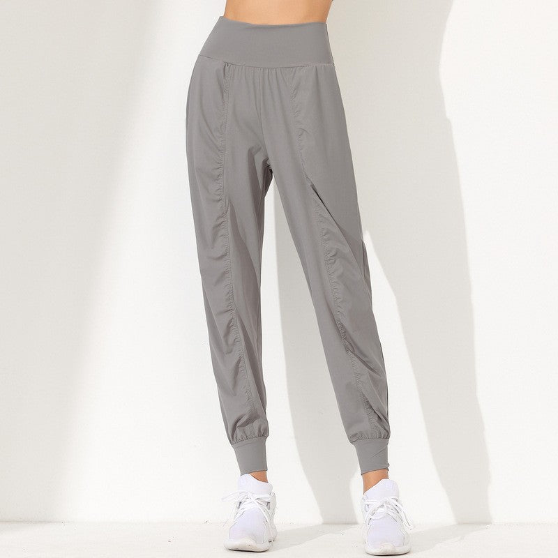 Ruched Quick-Dry High Waist Workout Joggers