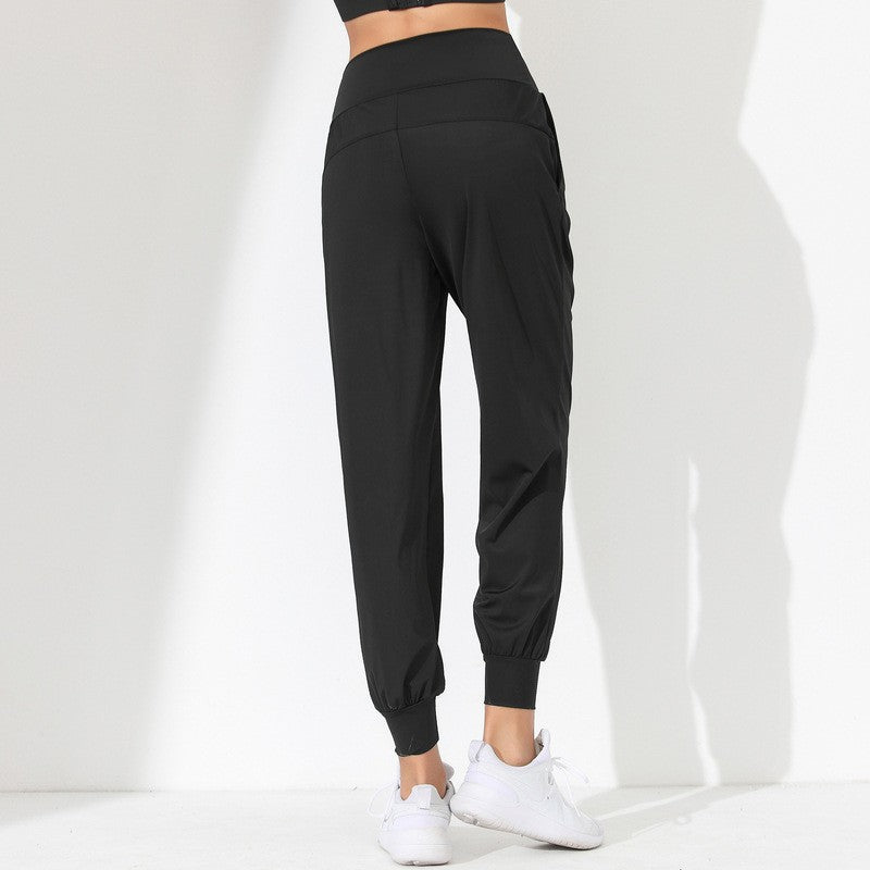 Ruched Quick-Dry High Waist Workout Joggers