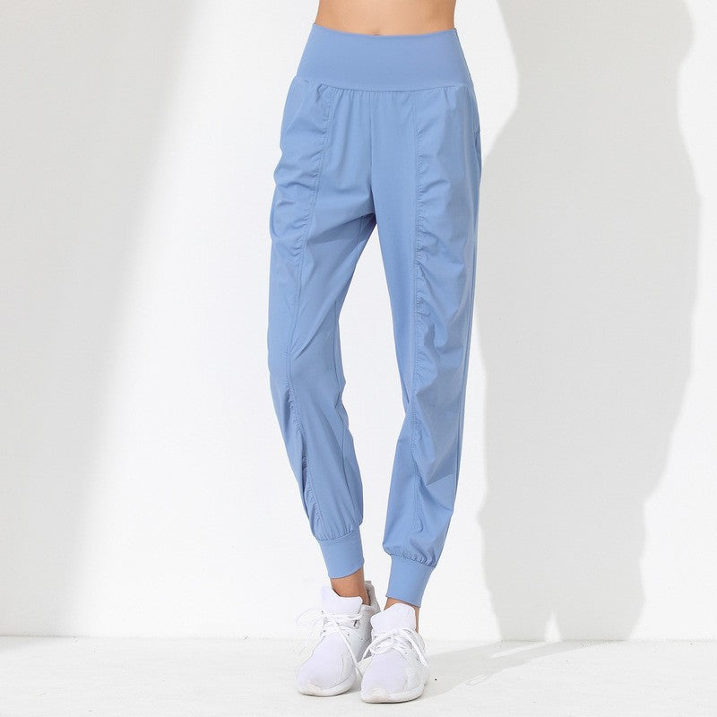 Ruched Quick-Dry High Waist Workout Joggers