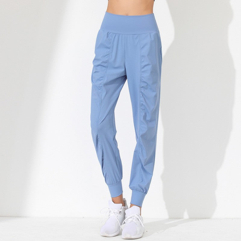 Ruched Quick-Dry High Waist Workout Joggers