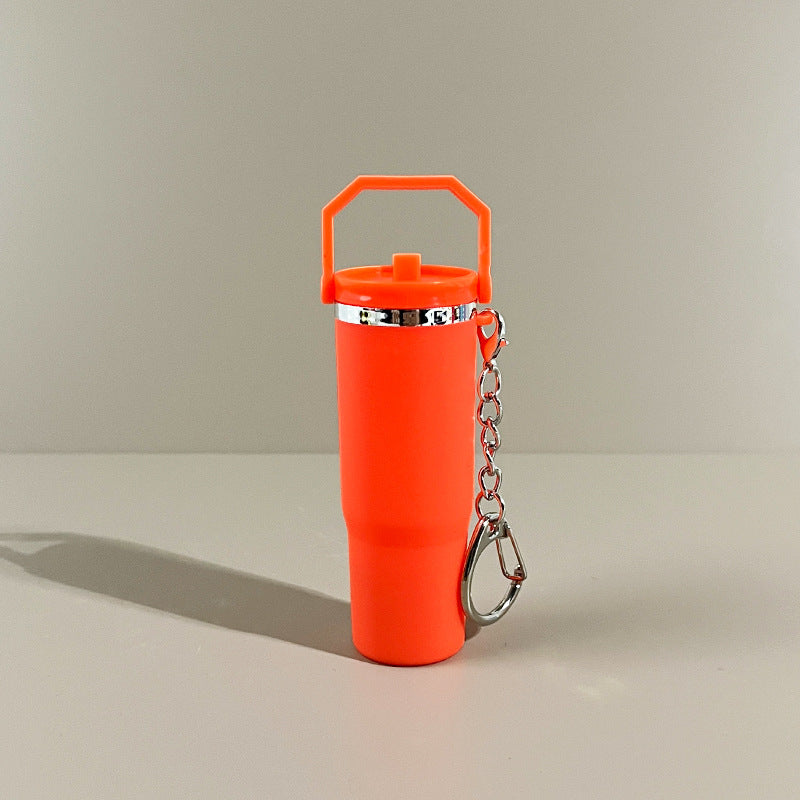 Slim Mini Tumbler Bottle Keychain - orange