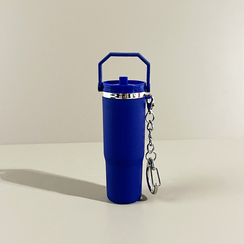 Slim Mini Tumbler Bottle Keychain - royal