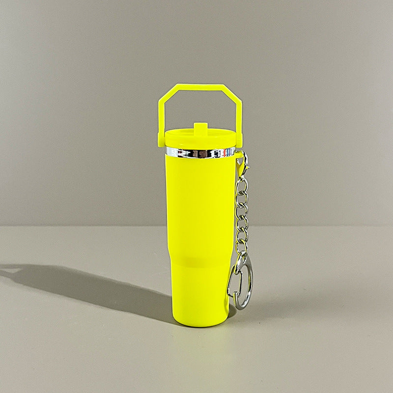 Slim Mini Tumbler Bottle Keychain - yellow