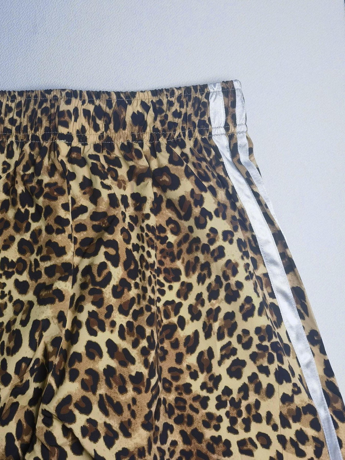 Leopard Side Stripe Wide Leg Track Pants - Leo - 6