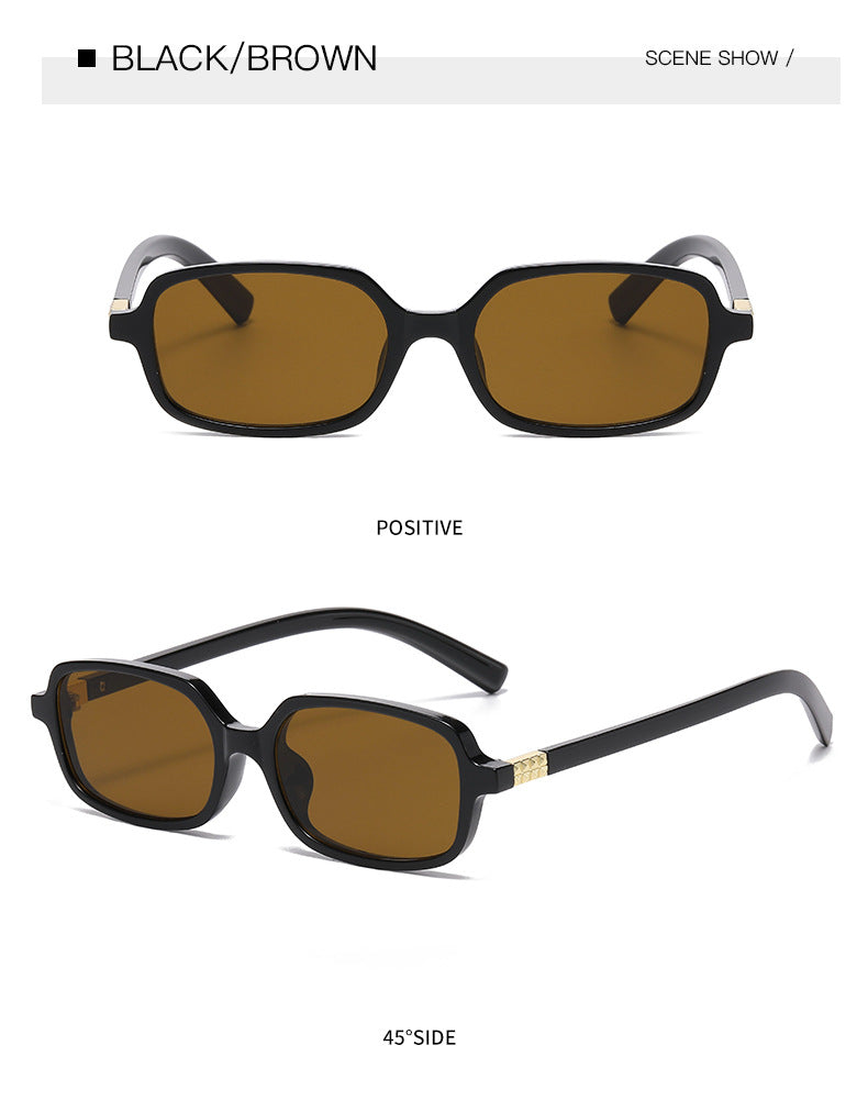 Small Rectangle Frame Retro Sunglasses