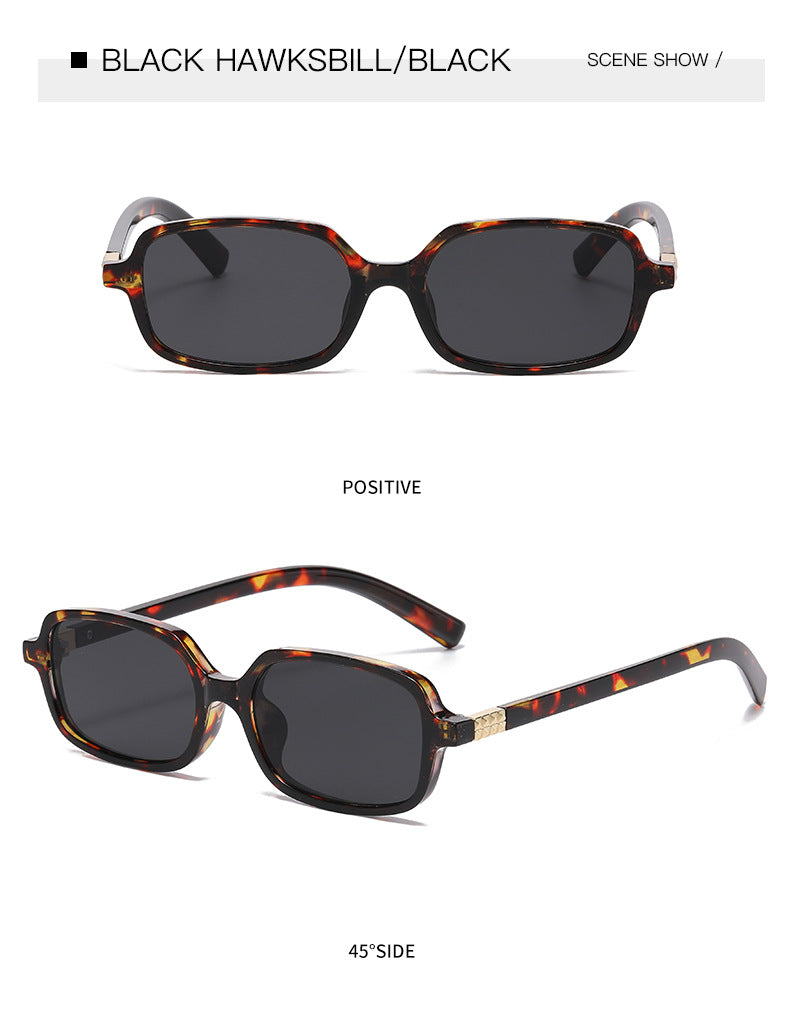 Small Rectangle Frame Retro Sunglasses - view 2
