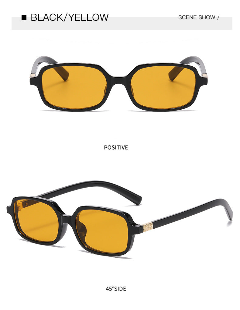 Small Rectangle Frame Retro Sunglasses - view 4
