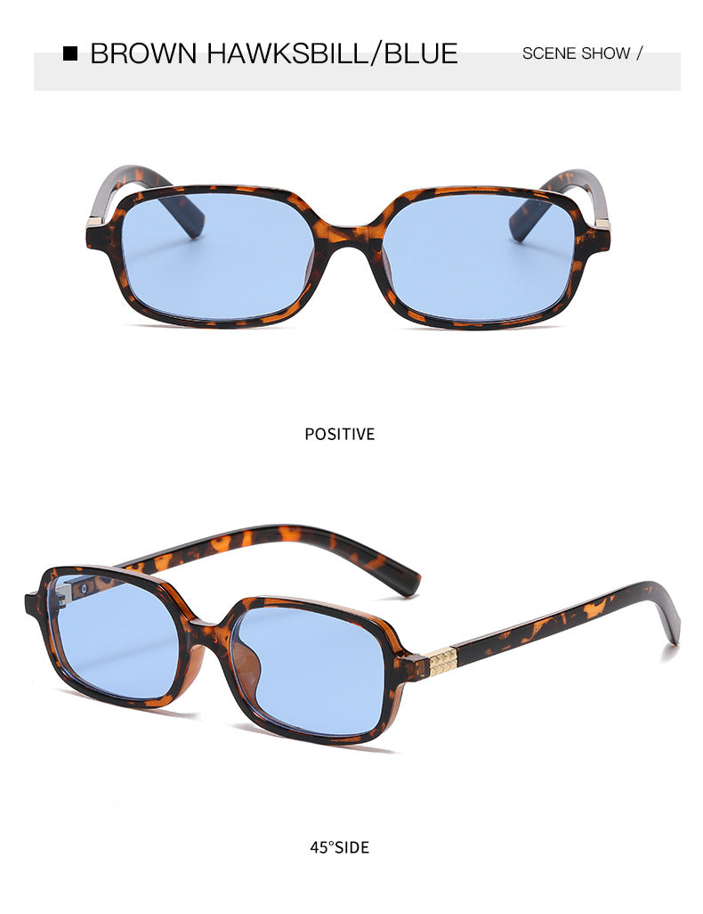 Small Rectangle Frame Retro Sunglasses - view 6