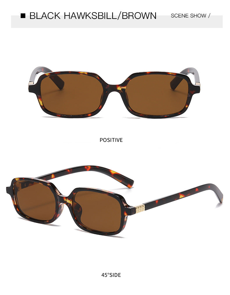 Small Rectangle Frame Retro Sunglasses - view 8