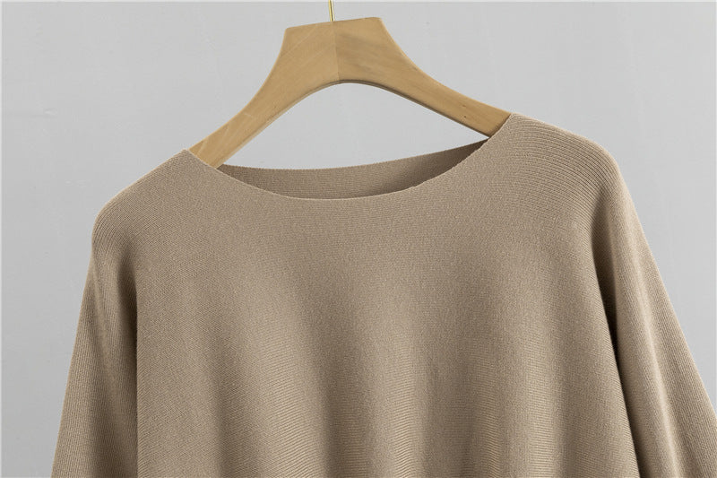 Peplum Knit Top And Pencil Skirt Set - Khaki - 7