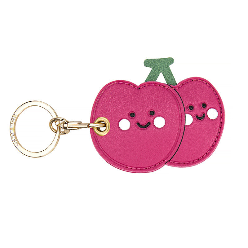 Smiling Fruit and Koi Bag Charm - Cherry