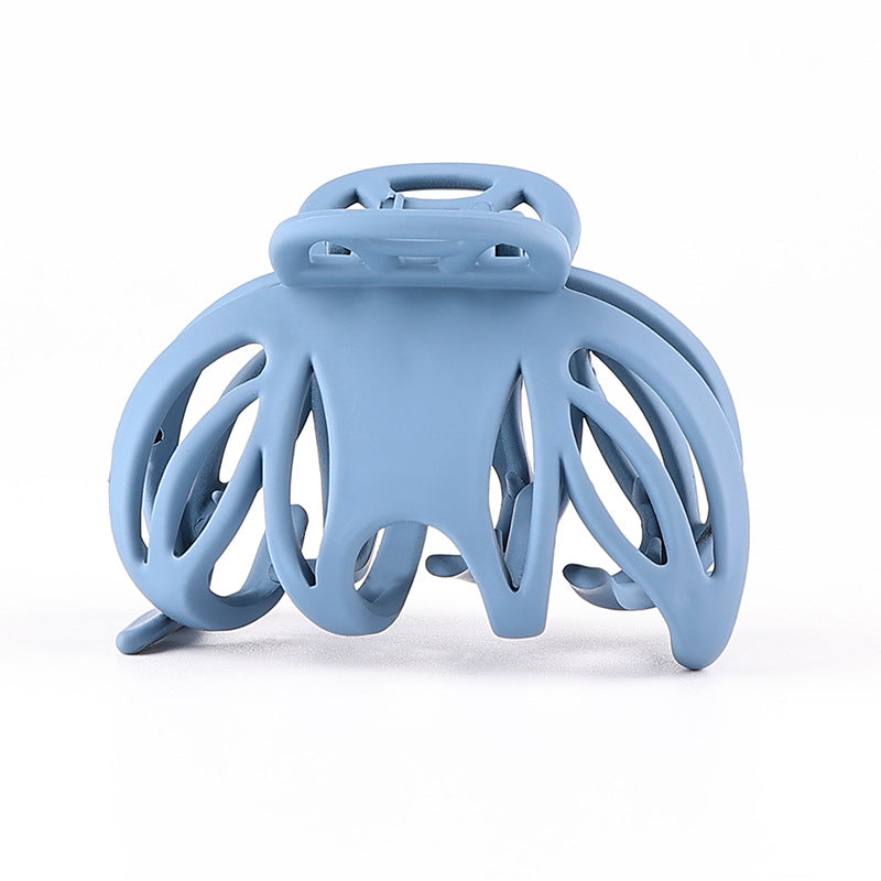 Matte Openwork Pumpkin Hair Claw Clip - Blue