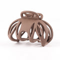 Matte Openwork Pumpkin Hair Claw Clip - DarkCoffee