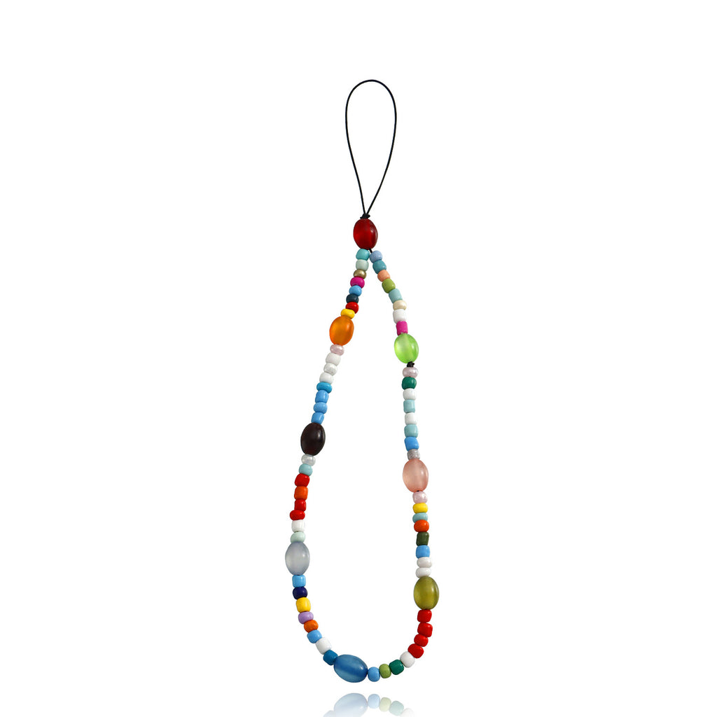 Hand Beaded Phone Charm Strap - Color_11