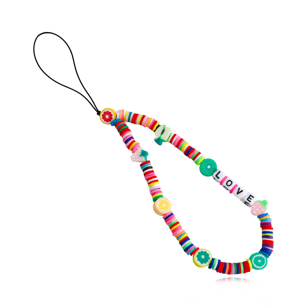 Hand Beaded Phone Charm Strap - Color_15