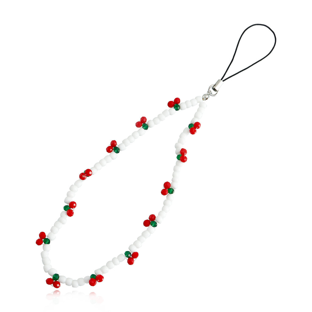 Hand Beaded Phone Charm Strap - Color_17