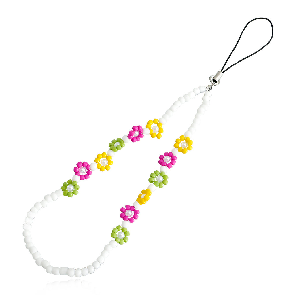 Hand Beaded Phone Charm Strap - Color_18