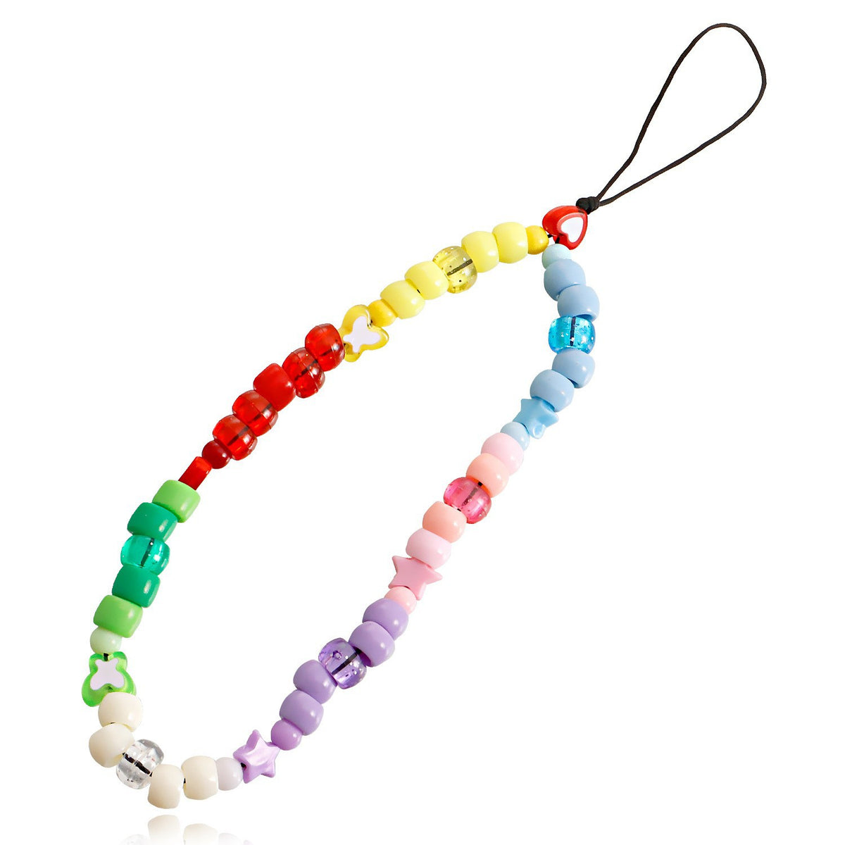Hand Beaded Phone Charm Strap - Color_19
