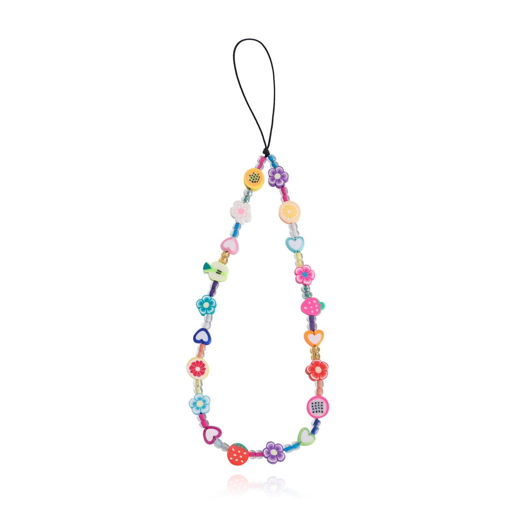 Hand Beaded Phone Charm Strap - Color_23