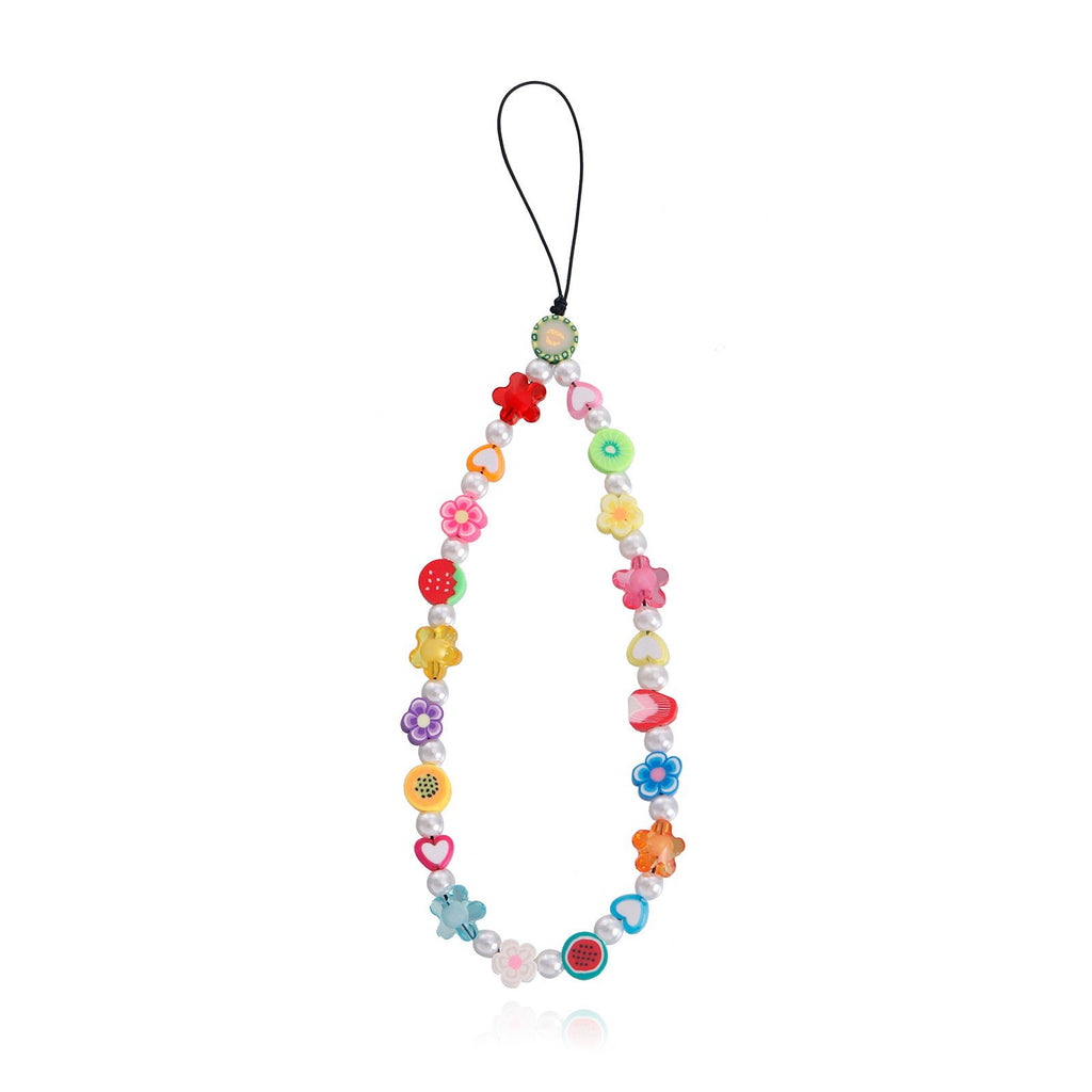 Hand Beaded Phone Charm Strap - Color_24