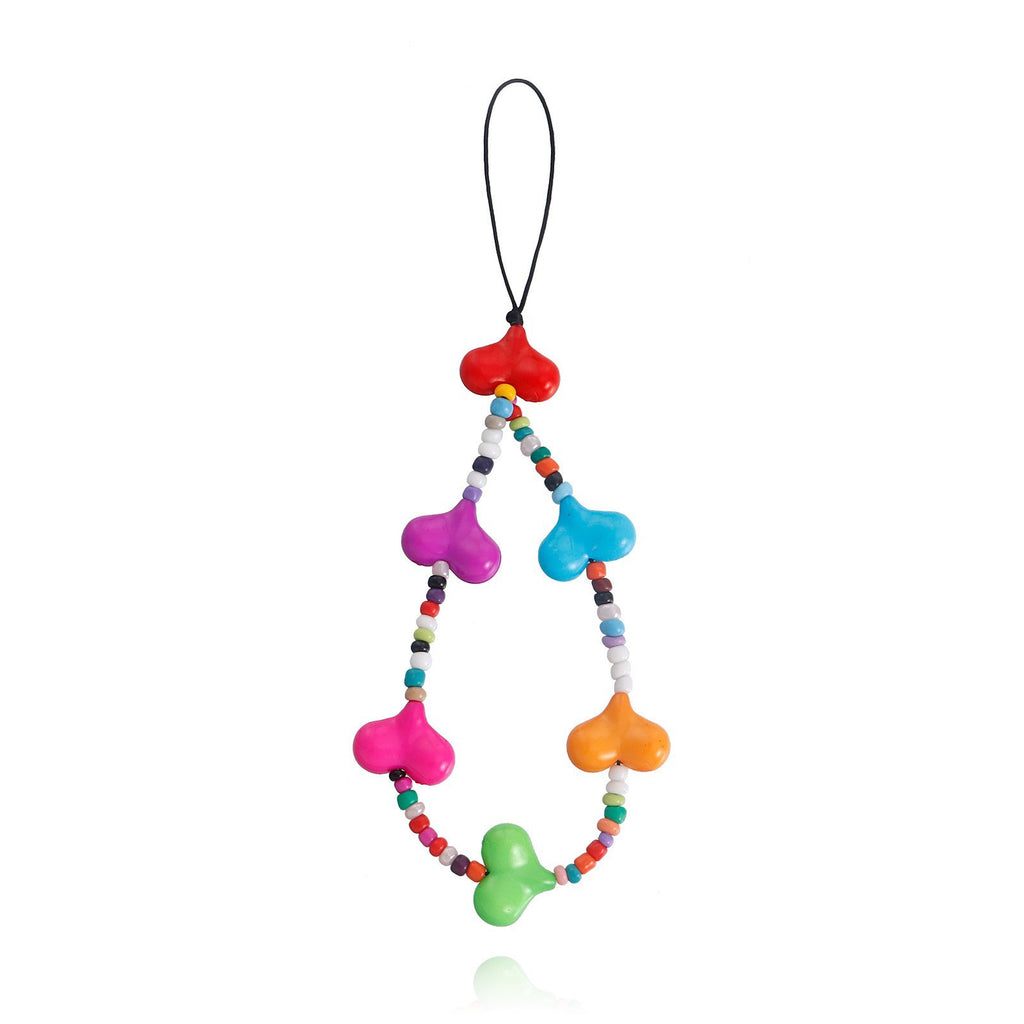 Hand Beaded Phone Charm Strap - Color_25