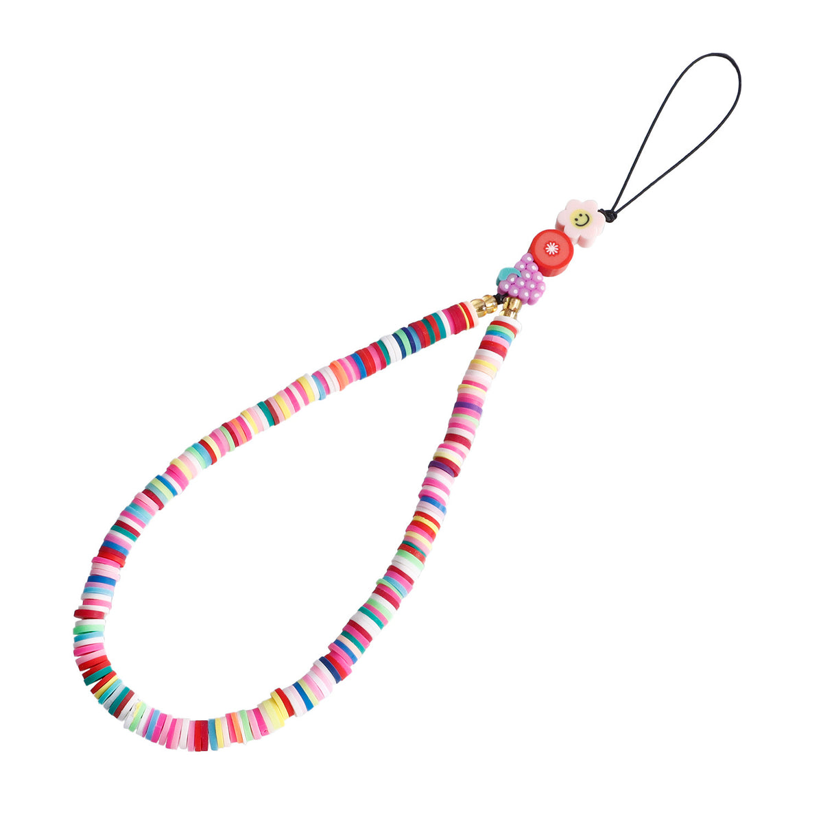 Hand Beaded Phone Charm Strap - Color_28