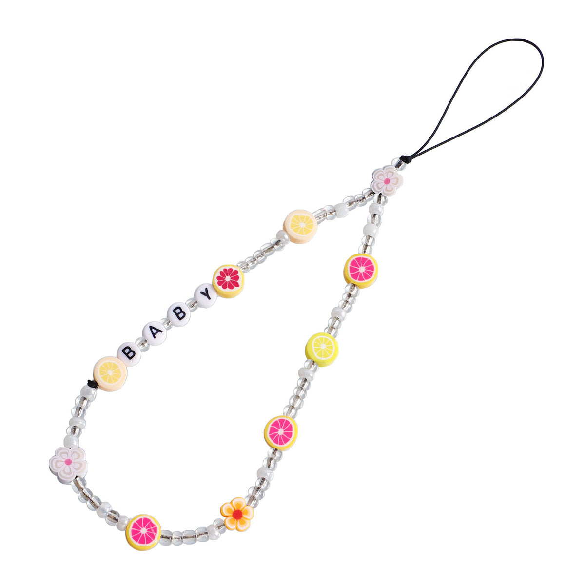 Hand Beaded Phone Charm Strap - Color_29