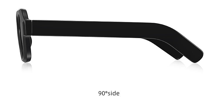 Thick-Frame Retro Square Colour-Block Sunglasses - view 2