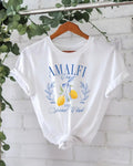 Amalfi Lemon Graphic Crew Tee - Green