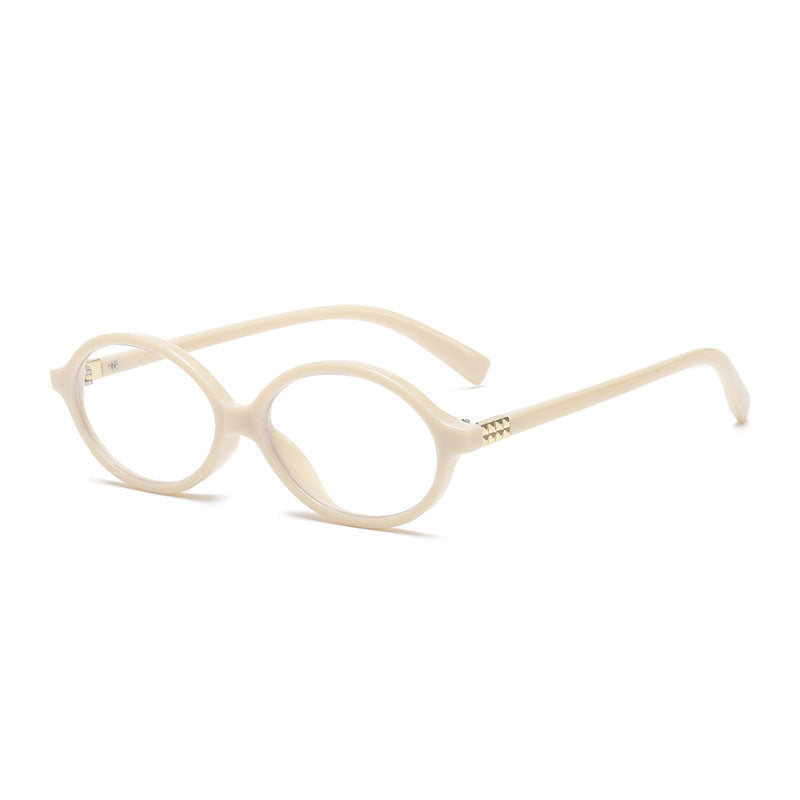 Retro Oval Frame Tinted Sunglasses - NO11