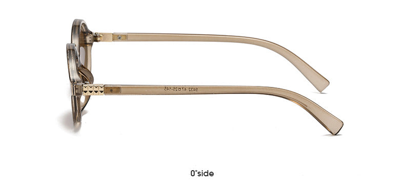 Retro Oval Frame Tinted Sunglasses - view 5