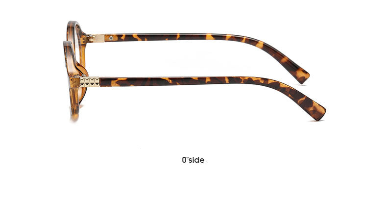 Retro Oval Frame Tinted Sunglasses - view 8