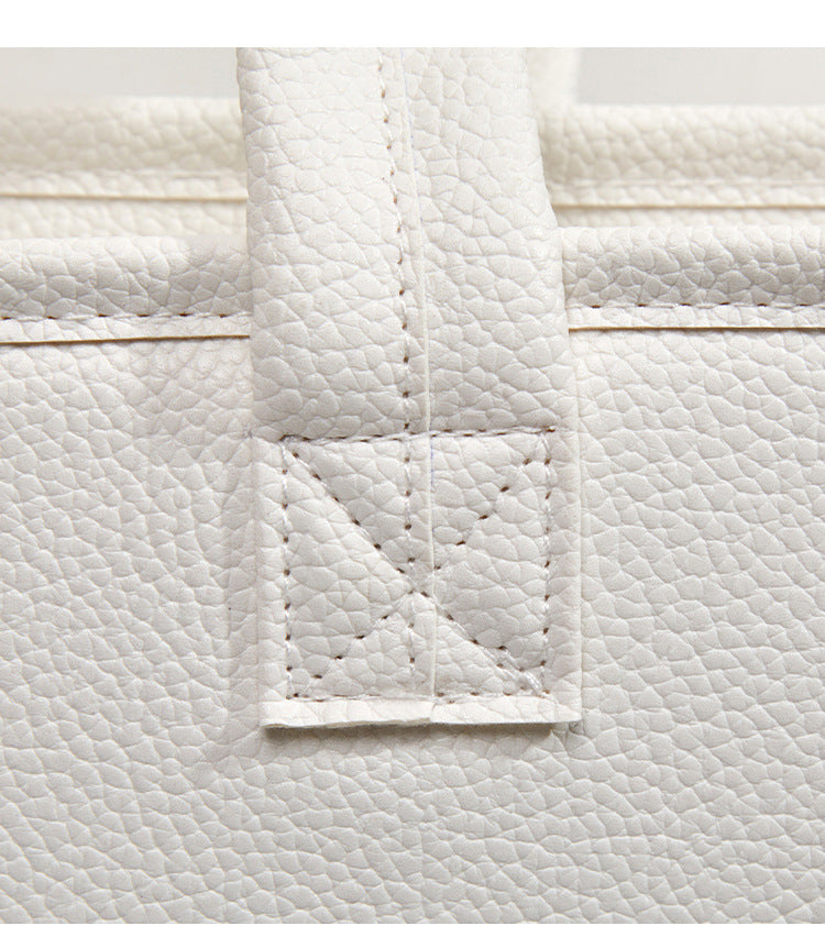 Quilted Panel Large Capacity Tote Bag - view 9
