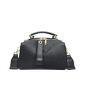 Pebbled Pillow Mini Boston Bag - Black